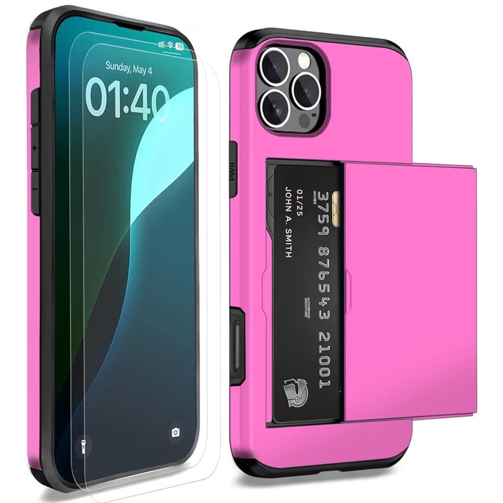 iPhone 16 Pro Max Card Holder Wallet Case
